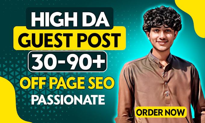 Gig Preview - Do high da guest post with SEO do follow backlinks