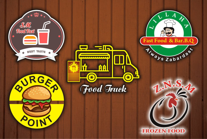 Gig Preview - Do design fast food, pizza, burger, bbq, coffee logo