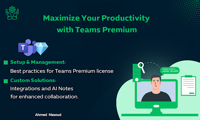 Gig Preview - Set up teams premium, ai notes and meeting templates for you