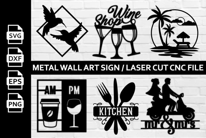 Gig Preview - Design custom metal wall art sign, teelaunch, laser cutting cricut