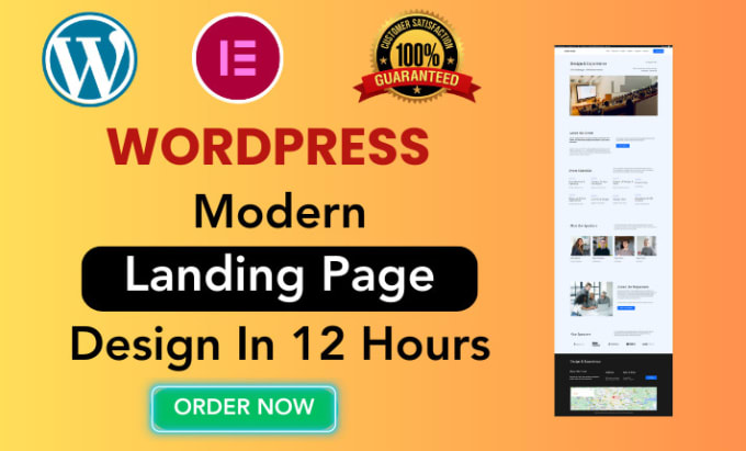 Bestseller - build a wordpress landing page using elementor in 12 hours