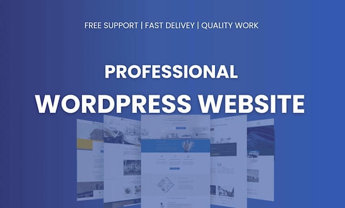 Gig Preview - Build a responsive and highly optimized wordpress website