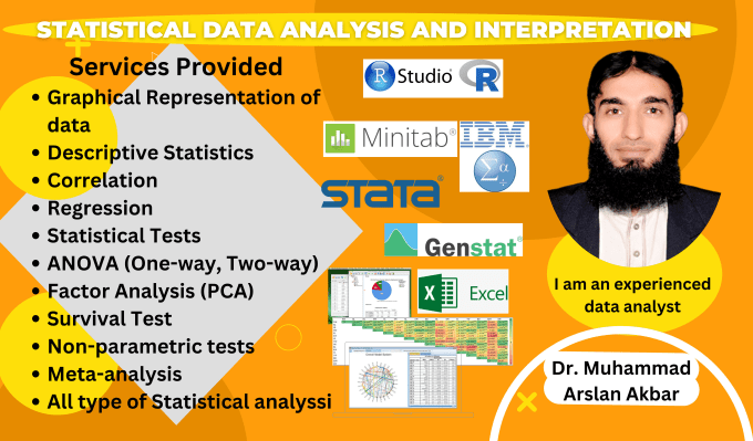 Gig Preview - Do statistical analysis of scientific data using spss and r and interpretation