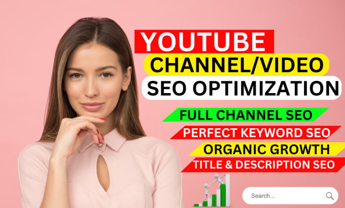 Bestseller - do youtube channel SEO and video optimization for ranking on search result