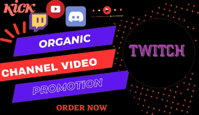 Gig Preview - Organic twitch channel promotion to boost your live stream viewers and followers