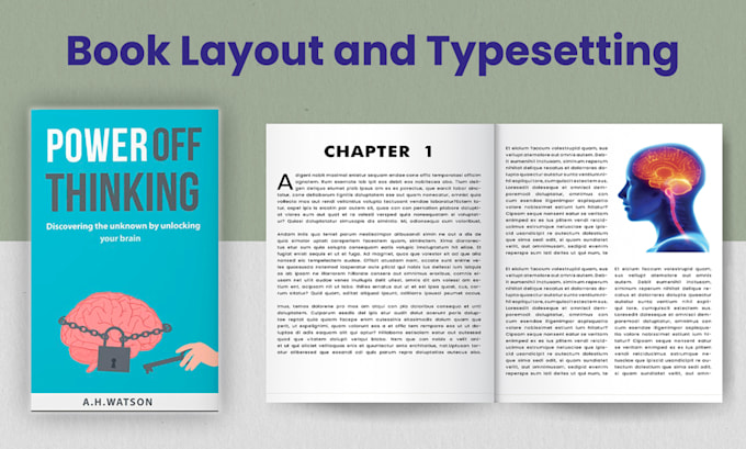 Gig Preview - Create book layout design,book formatting and typesetting