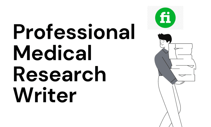 Gig Preview - Assist you in medical research and writing