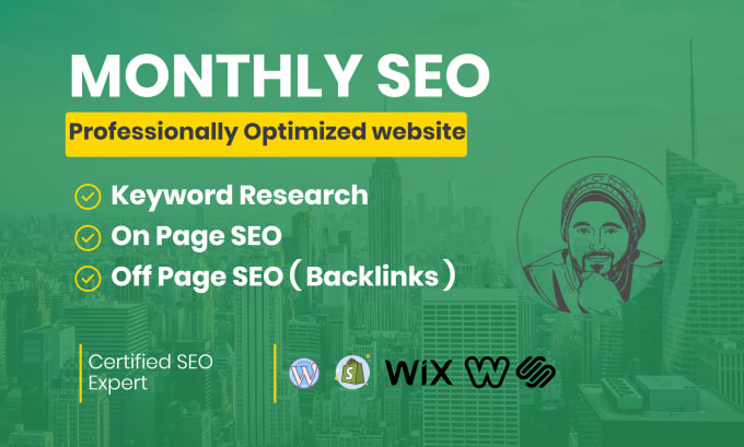 Gig Preview - Do complete website monthly on and off page SEO using high quality backinks