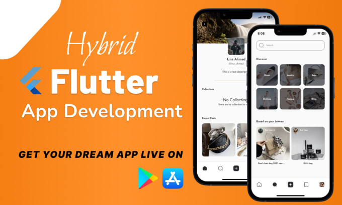 Gig Preview - Do custom mobile app development as flutter developer, ios android app developer