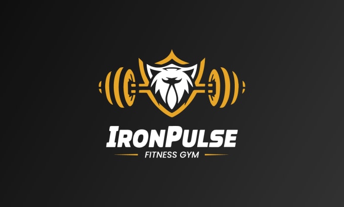 Gig Preview - Create elegant and futuristic gym logo design