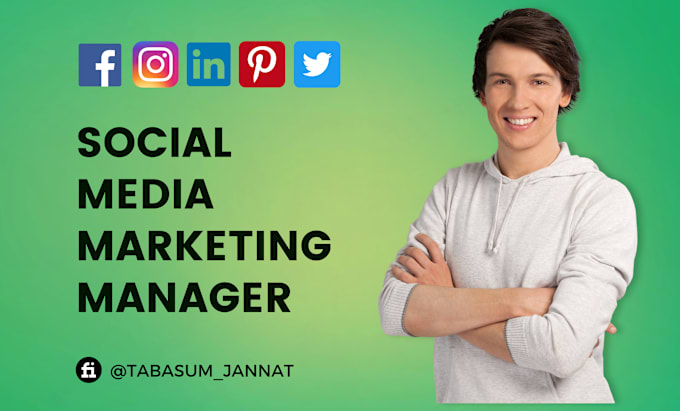 Gig Preview - Be your social media marketing manager and content creator