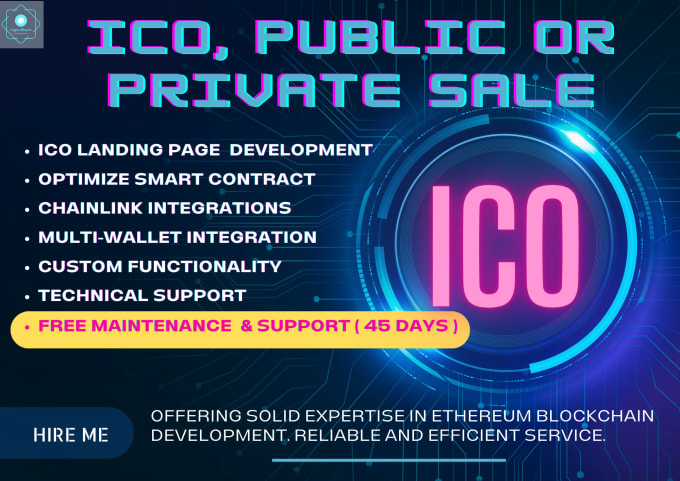 Gig Preview - Develop ico crowdfunding or public or private sale website