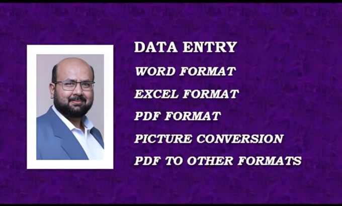 Gig Preview - Do data entry, typing work job, copy paste, data converts