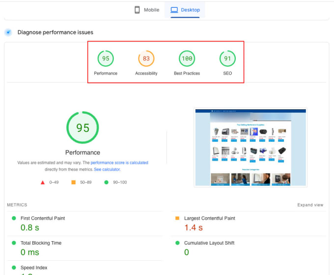 Gig Preview - Boost magento 2 performance google page speed gtmetrix score 90 or above