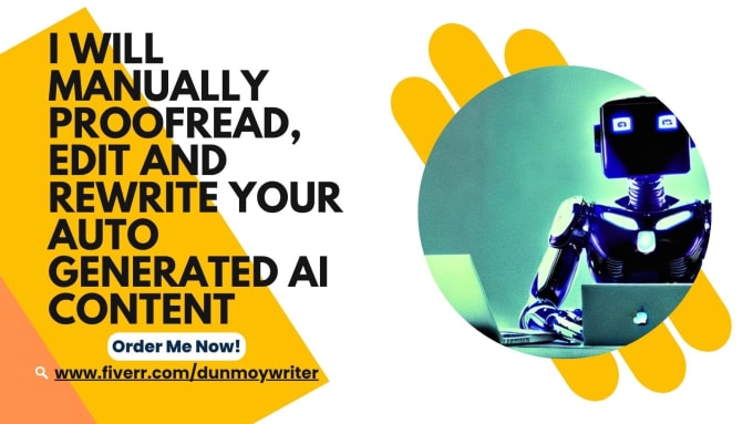 Gig Preview - Manually proofread, edit and rewrite your auto generated ai content