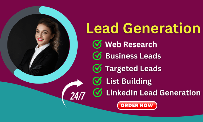 Gig Preview - Do targeted b2b lead generation or business, linkedin leads