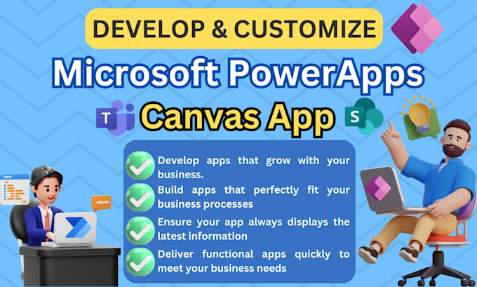 Gig Preview - Develop powerapps canvas apps for your business