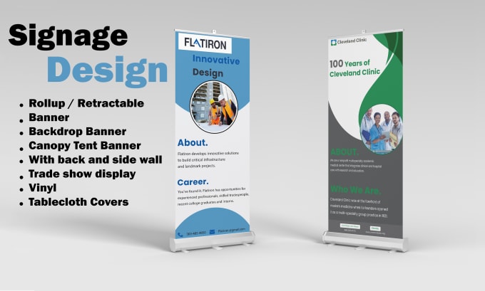 Gig Preview - Design roll up banner standee banner ads banner design