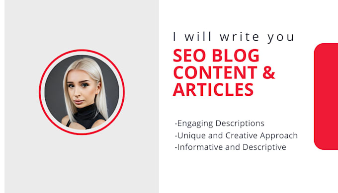 Gig Preview - Write SEO content and articles for your blog