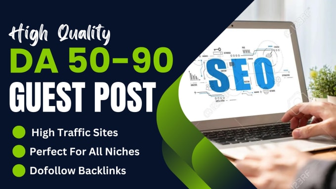 Gig Preview - Do guest post dofollow high quality backlinks on high traffic website