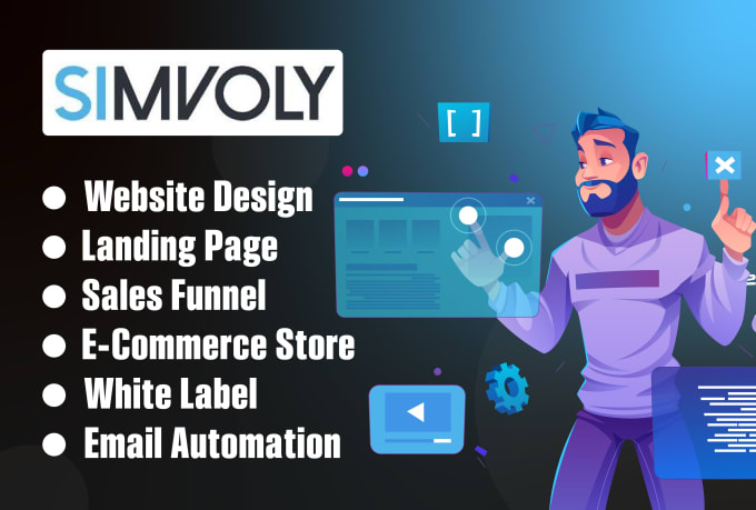 Gig Preview - Build websites ,funnels and custom code in simvoly