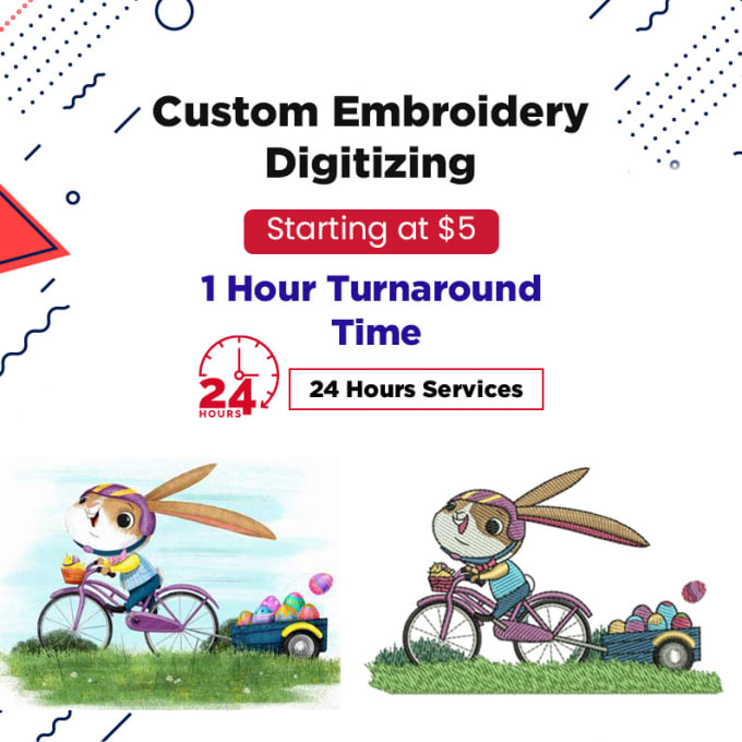 Gig Preview - Embroidery digitizing services within 1 hours