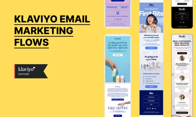 Gig Preview - Setup ecommerce email marketing flows in klaviyo