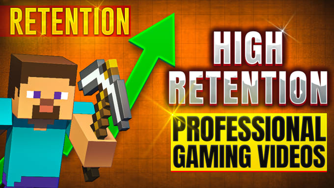 Gig Preview - Edit high retention gaming videos