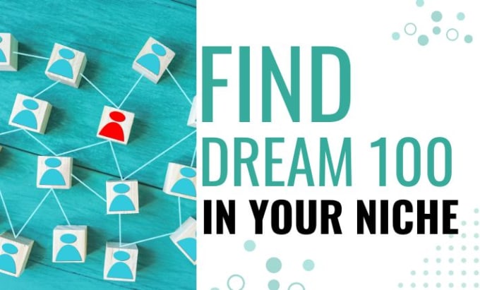 Gig Preview - Find dream 100 for your sales funnel, click funnel, kajabi