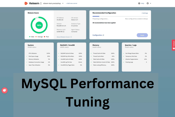 Bestseller - tune mysql to improve performance of your applications