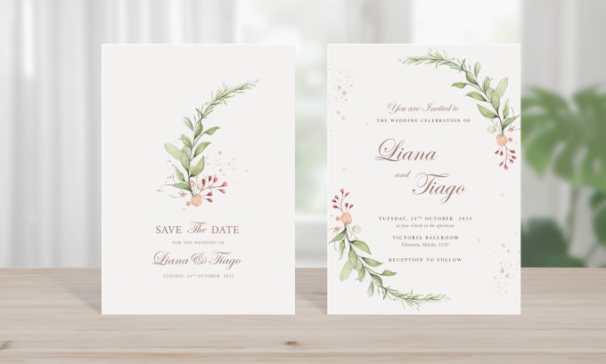 Gig Preview - Design the most beautiful wedding invitation