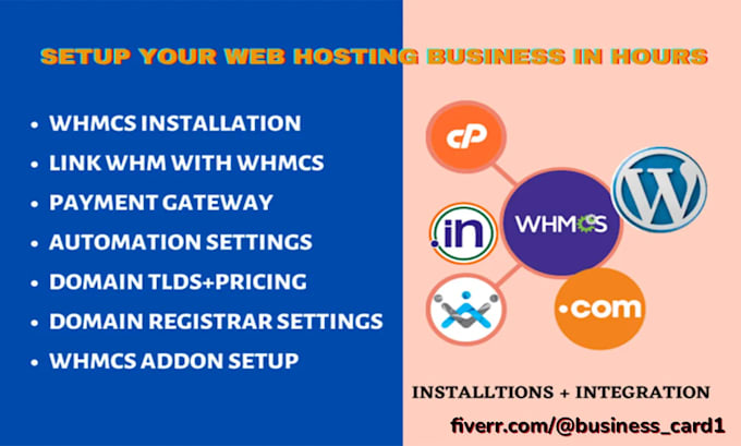 Gig Preview - Setup full web hosting server, reseller business with setup whmcs or whm cpanel