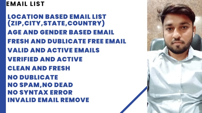 Gig Preview - Build an active and targeted email list in USA united states