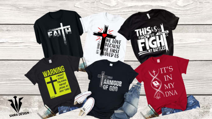 Bestseller - do custom christian t shirt design and typography