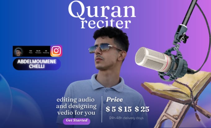 Gig Preview - Professionally edit your quran audio and video