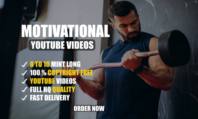 Gig Preview - Create viral motivational videos for youtube within 24h