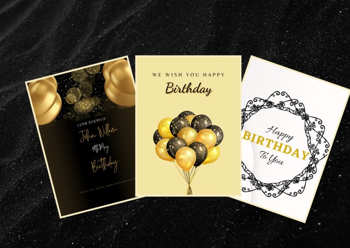 Gig Preview - Design your invitation birthday card of your choice