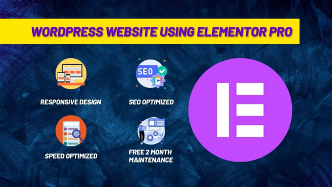 Gig Preview - Create a stunning wordpress website using elementor pro