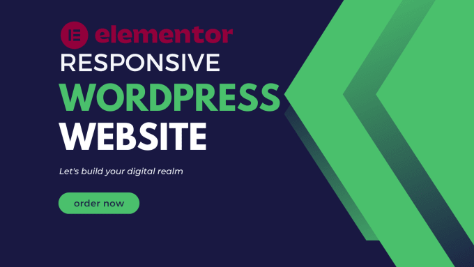 Gig Preview - Create a responsive wordpress website or landing page with elementor pro