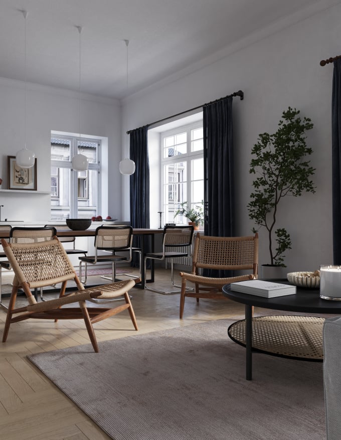 Gig Preview - Do realistic interior rendering in corona or vray render