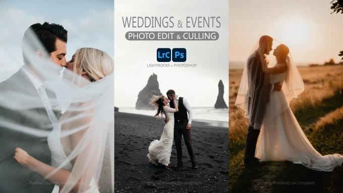 Gig Preview - Do cull and wedding photo editing in bulk and reels