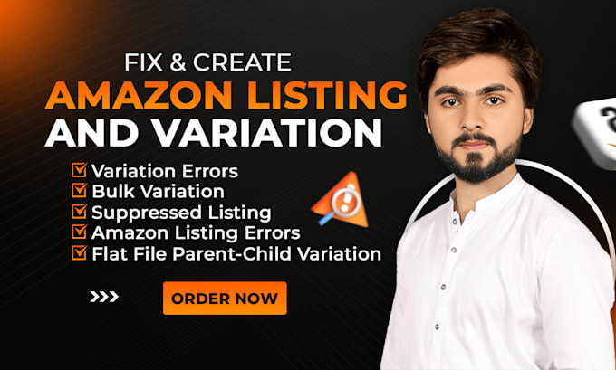 Gig Preview - Fix your amazon product listing variation issues and listing errors, amazon va