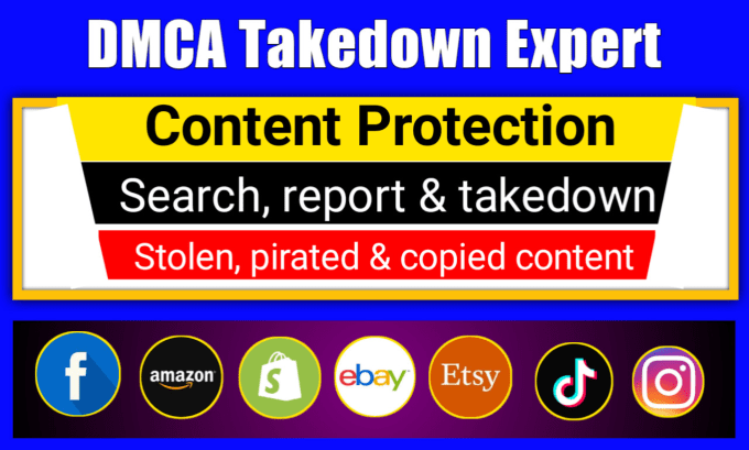 Gig Preview - Be dmca takedown expert to remove infringing websites from google search results