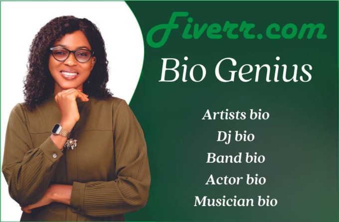 Gig Preview - Write an effective bio biography for artists to be effective