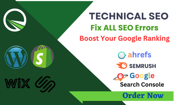 Gig Preview - Fix search console, ahrefs, semrush and technical SEO errors