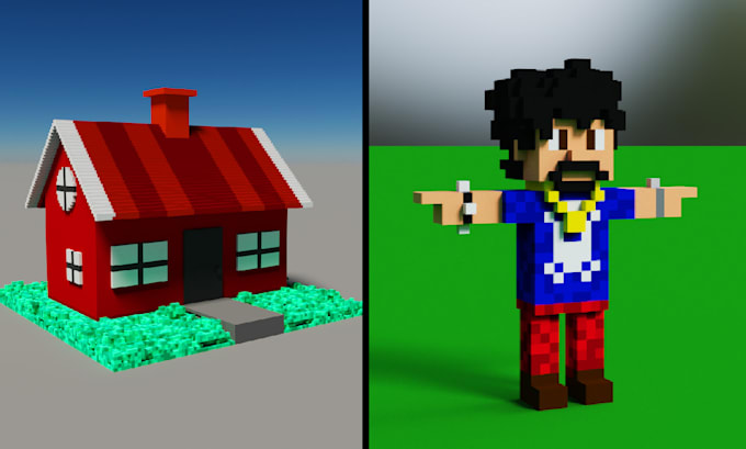 Gig Preview - Create custom voxel art for your project