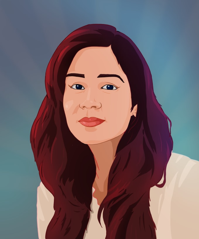 Gig Preview - Draw an amazing vector cartoon portrait for you in my style