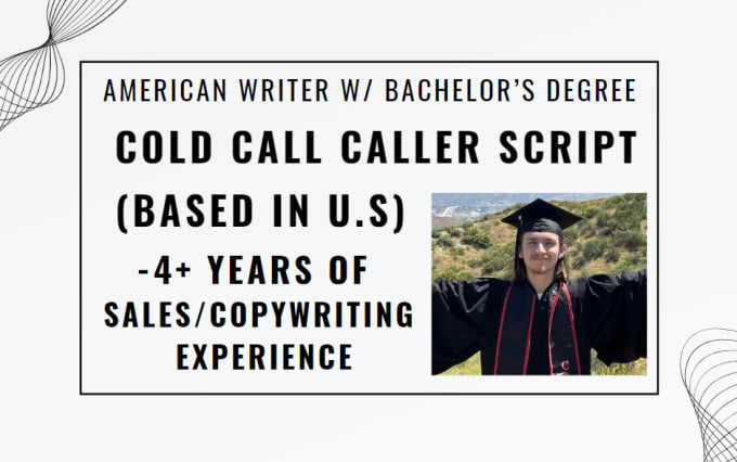 Gig Preview - Make a cold call sales caller script for you scriptwriting