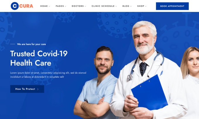 Gig Preview - Design medical website, healthcare website, clinical doctor and dentist website