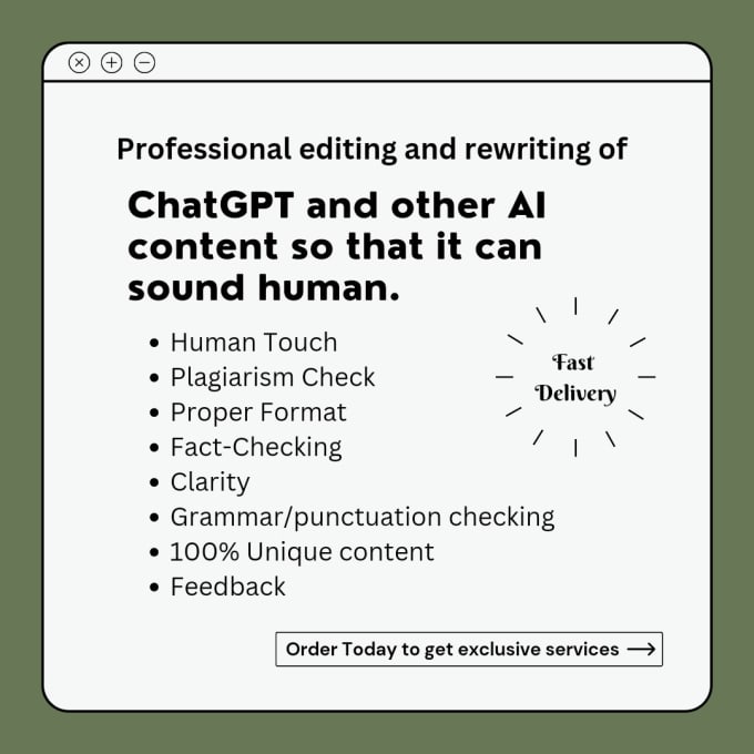 Bestseller - rewrite and edit chatgpt and ai generated blogs, articles, and essays